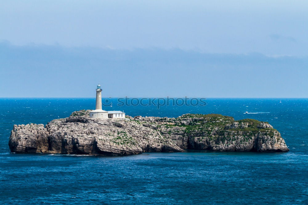 Image, Stock Photo An island with a lighthouse