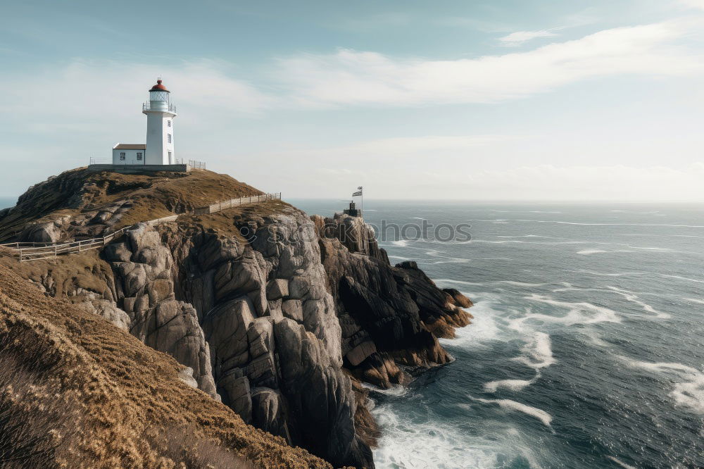 Similar – Lighthouse on cliff at Cabo da Roca, Portugal