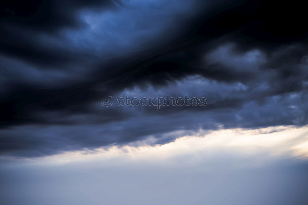 Similar – Image, Stock Photo Powerful thunderstorm over hills