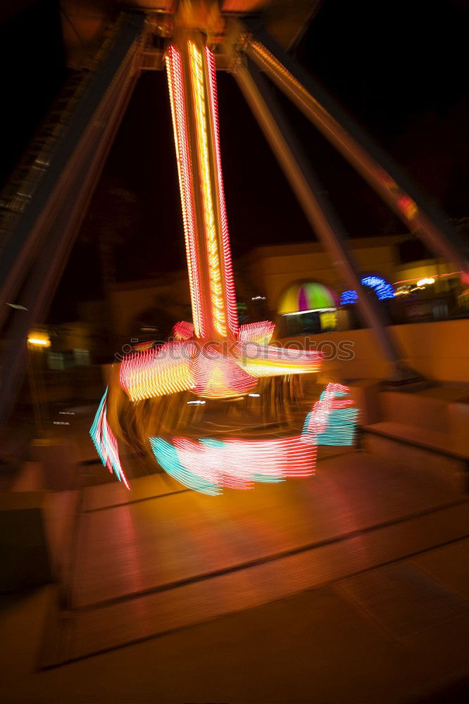 Similar – funfair Night Light Speed