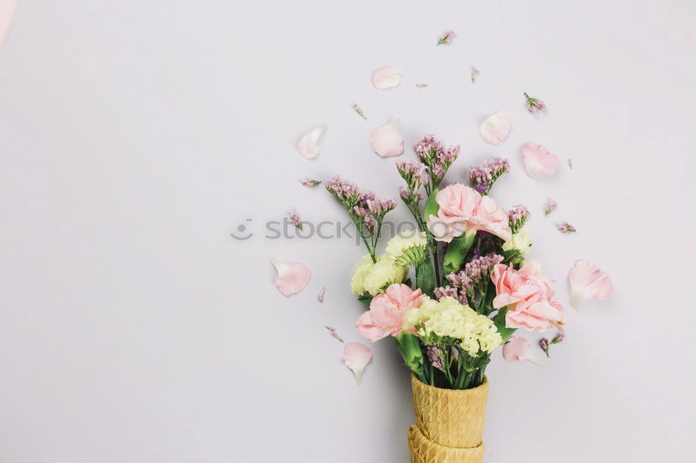 Similar – Ranunculus bundles in a glass vase