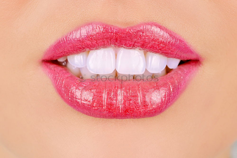 Similar – Foto Bild Glossy Red Lips Lippen