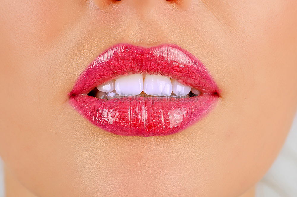 Similar – Foto Bild Glossy Red Lips Lippen