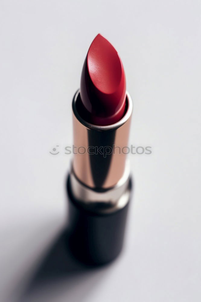 Image, Stock Photo If the lipstick reveals more…