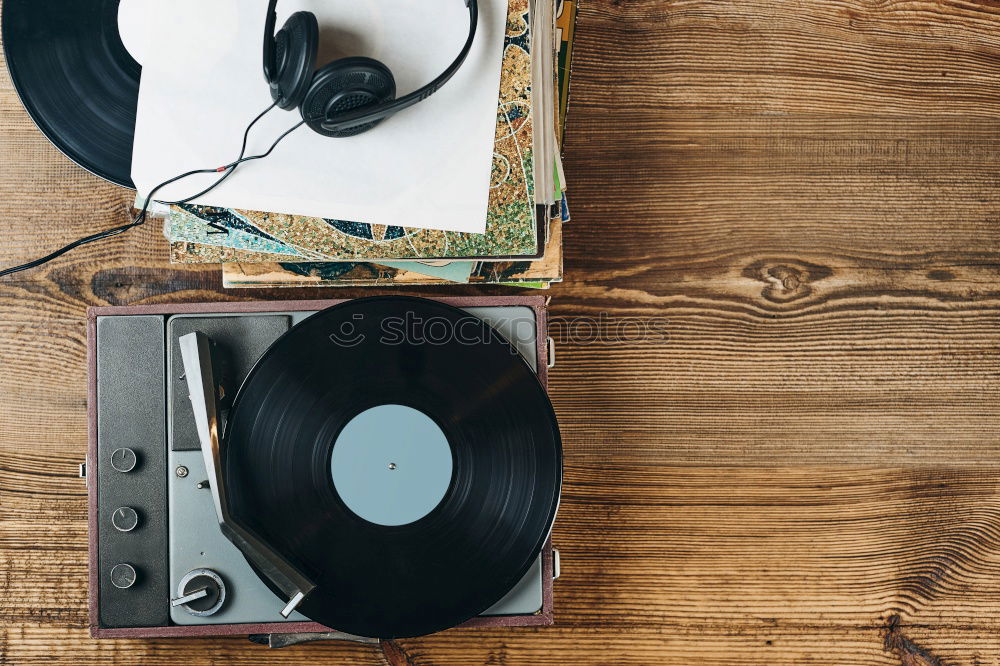 Similar – Vintage turntable and headphones