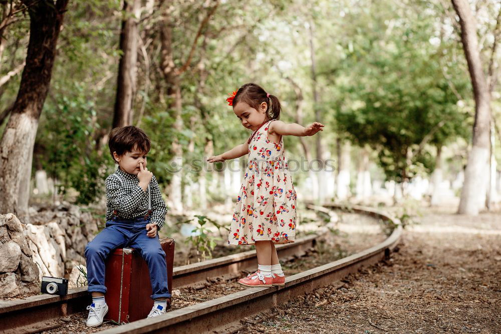 Similar – Image, Stock Photo Grandmother with her grandchildren