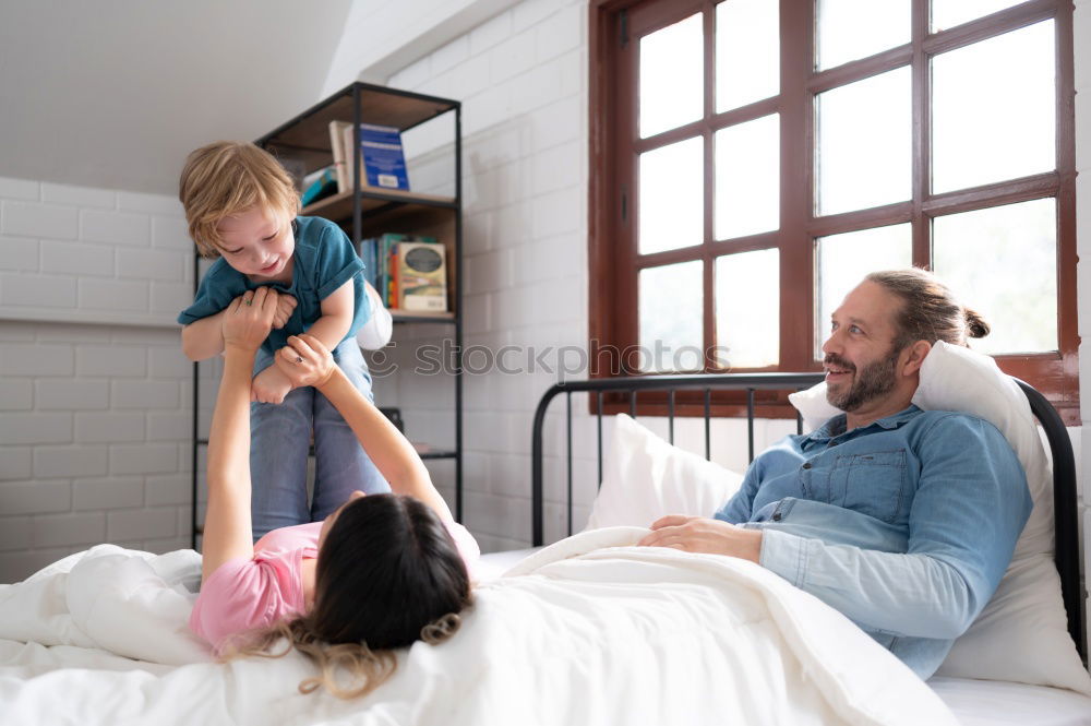 Similar – Image, Stock Photo Boy and girl reading a book