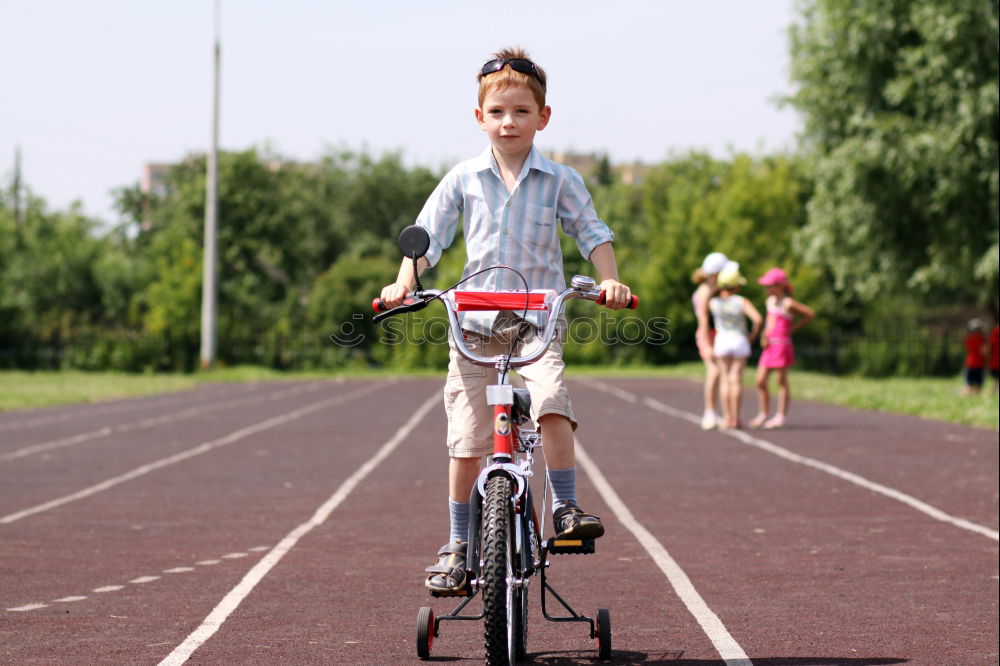 Similar – Image, Stock Photo women using smartphone on bicycles