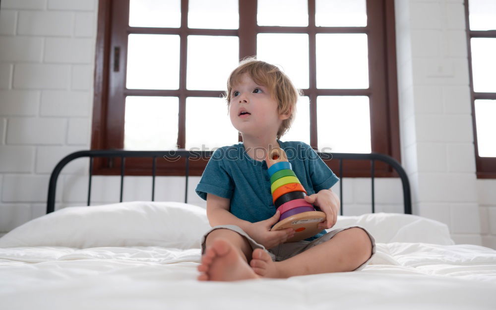 Similar – Image, Stock Photo Cold child lying on the bed