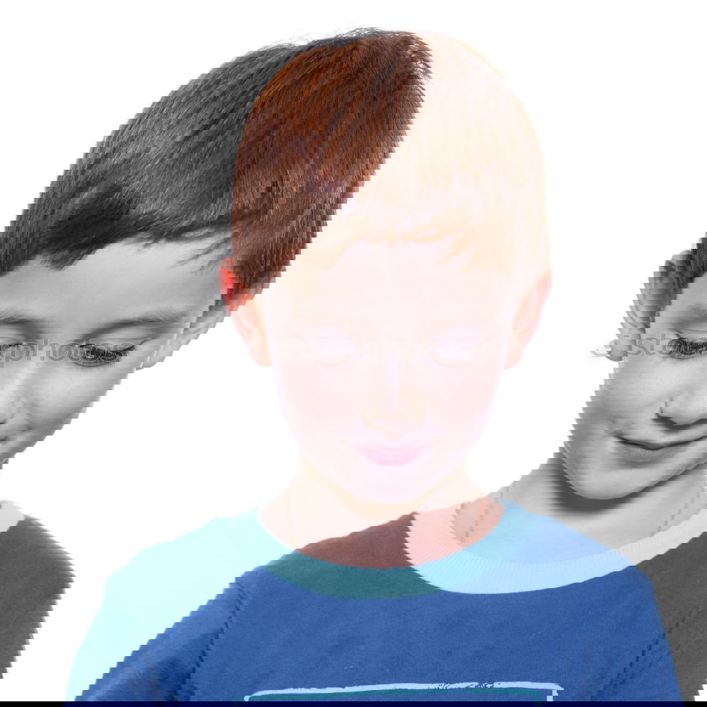 Similar – Image, Stock Photo concentrated Boy (child)