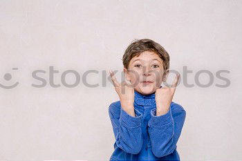 Similar – Image, Stock Photo funny grandmother with sunglasses and mustache on brick background