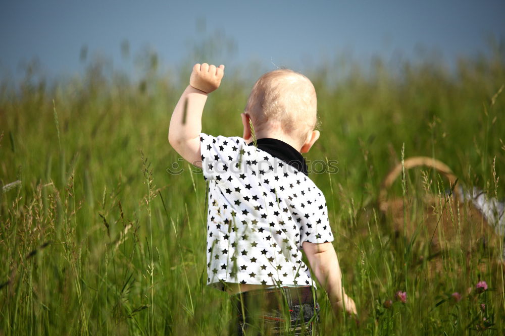 Similar – Image, Stock Photo look here Toddler Child