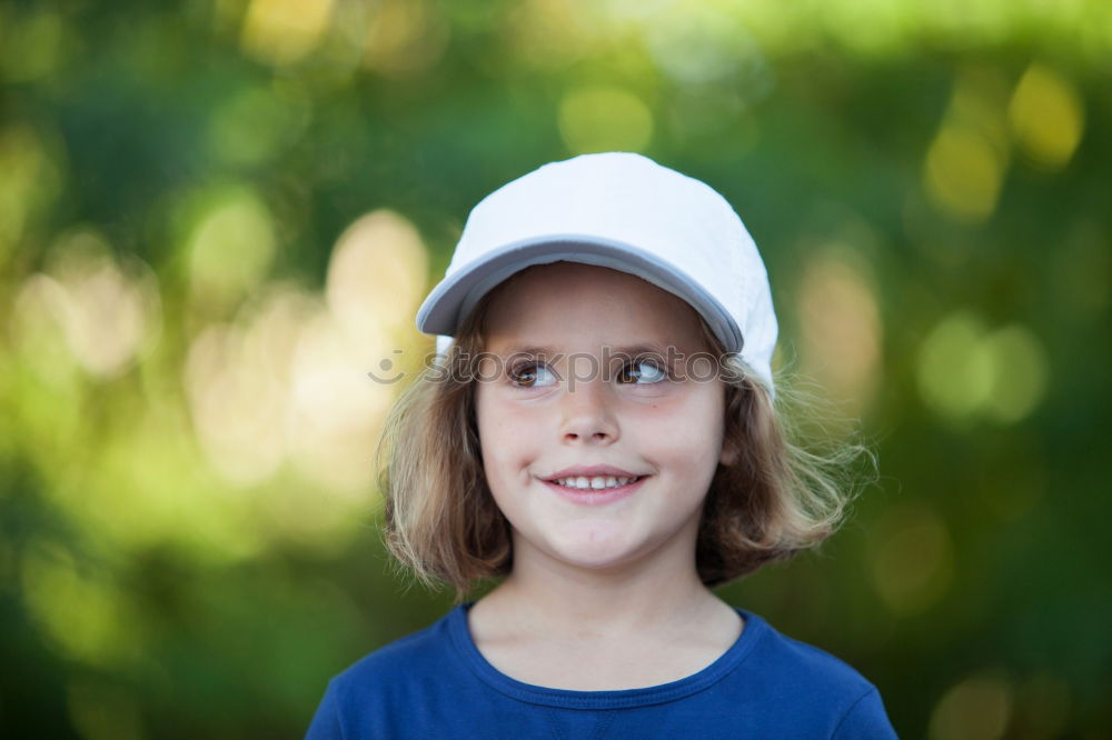 Similar – Image, Stock Photo Cute little girl on the park