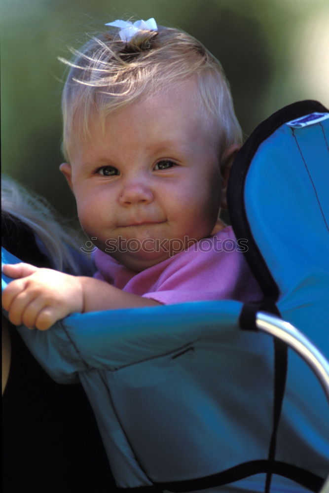 Similar – Young girl playing to driving a toy car