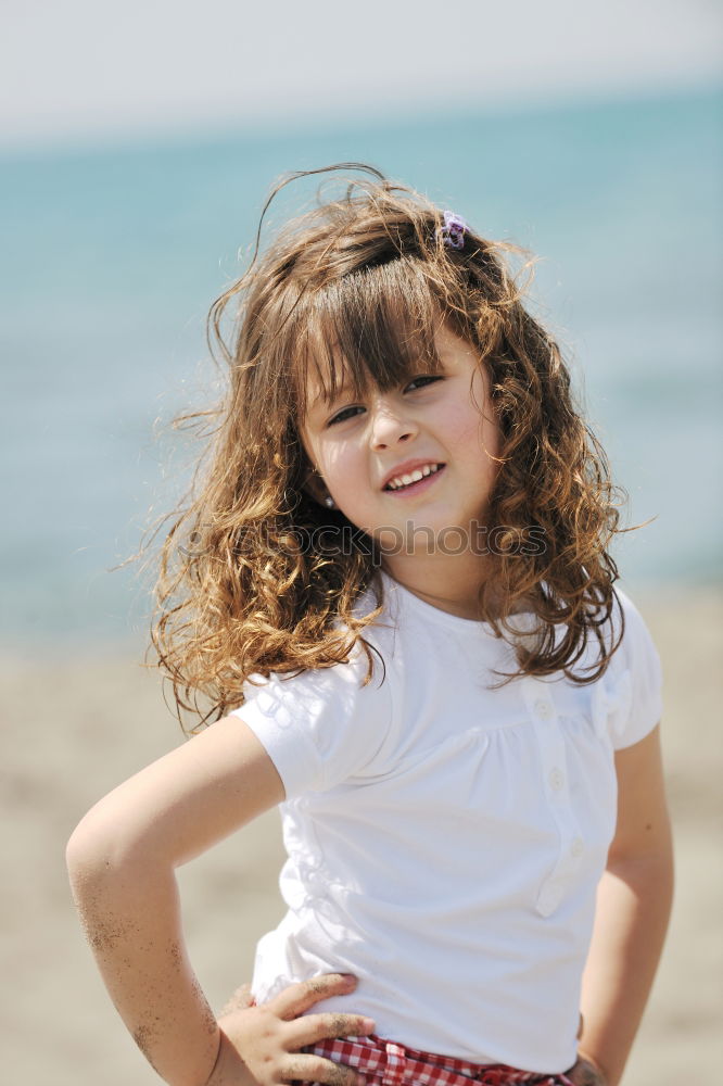 Similar – Image, Stock Photo portrait of a happy girl