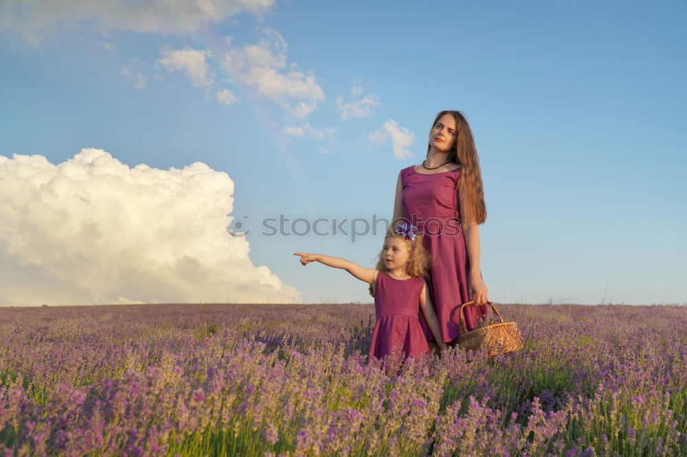 Similar – LAVENDER GIRL Happy