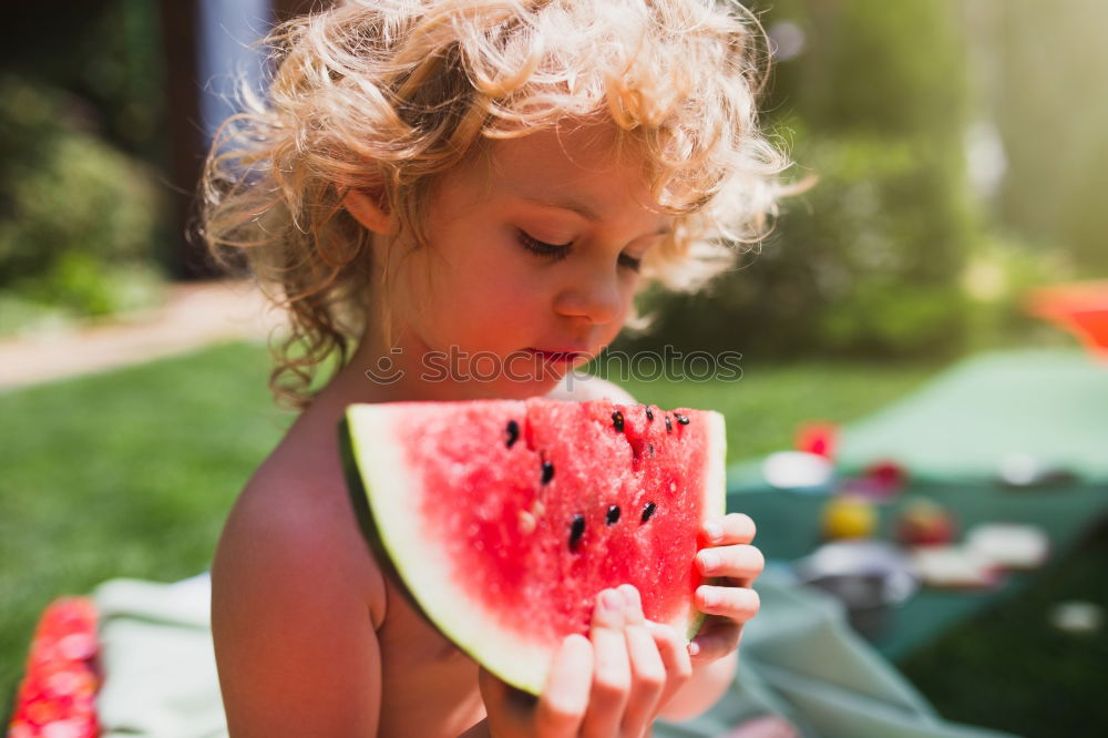 Similar – Image, Stock Photo A heart and a melon Part II