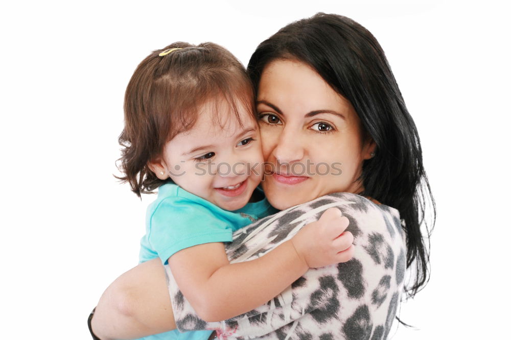 Similar – Image, Stock Photo Playing mother and daughter