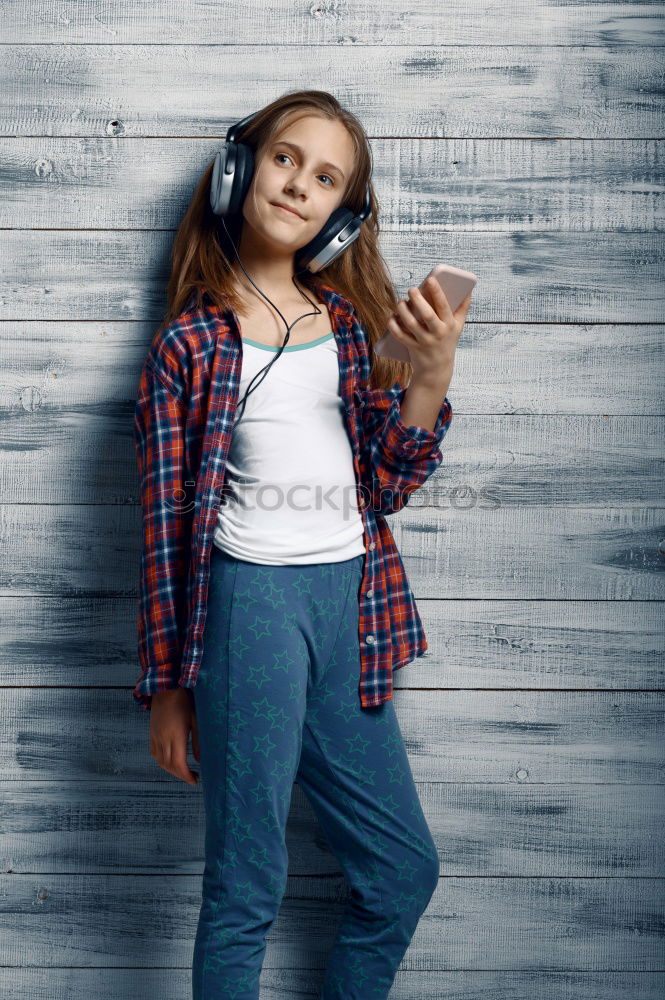 Similar – Image, Stock Photo Pupil posing in classroom