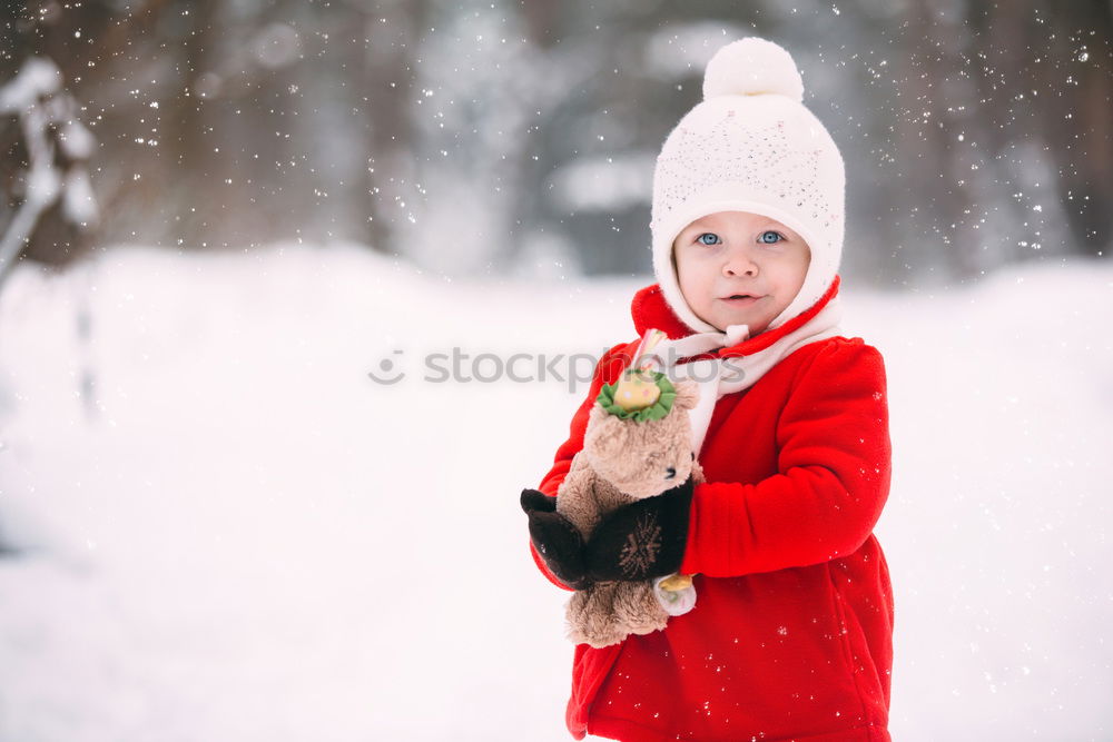 Similar – Image, Stock Photo Young woman enjoying snow in winter