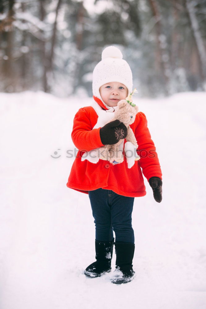 Similar – Family spending time together walking outdoors in winter