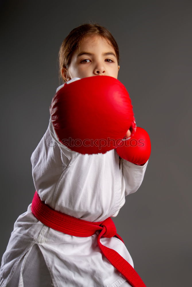 Similar – Image, Stock Photo Boxing Girl! Athletic