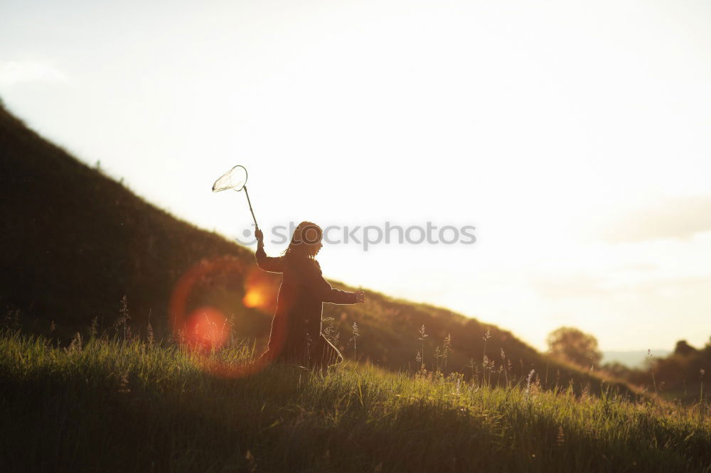 Image, Stock Photo Yoga in the forest