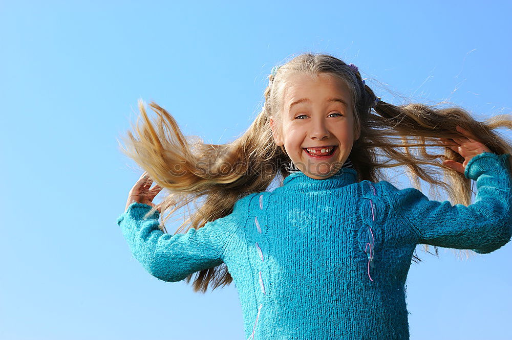 Similar – Image, Stock Photo Hair in color Girl Blonde