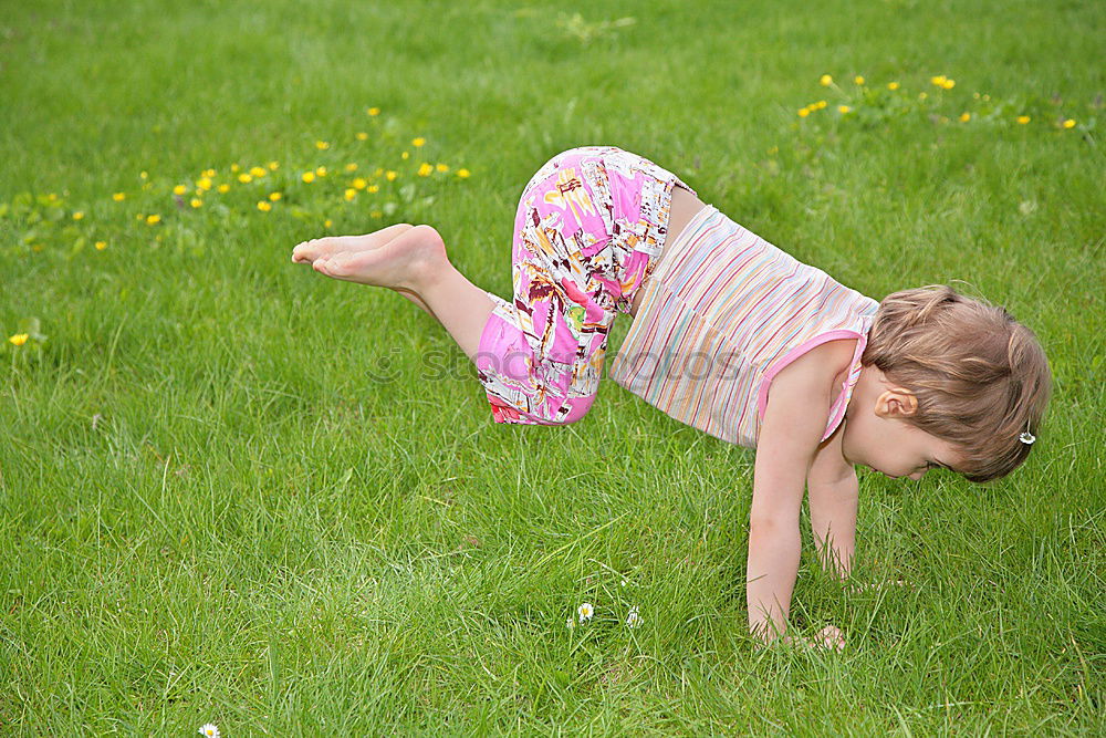 Similar – Image, Stock Photo romping around in the garden