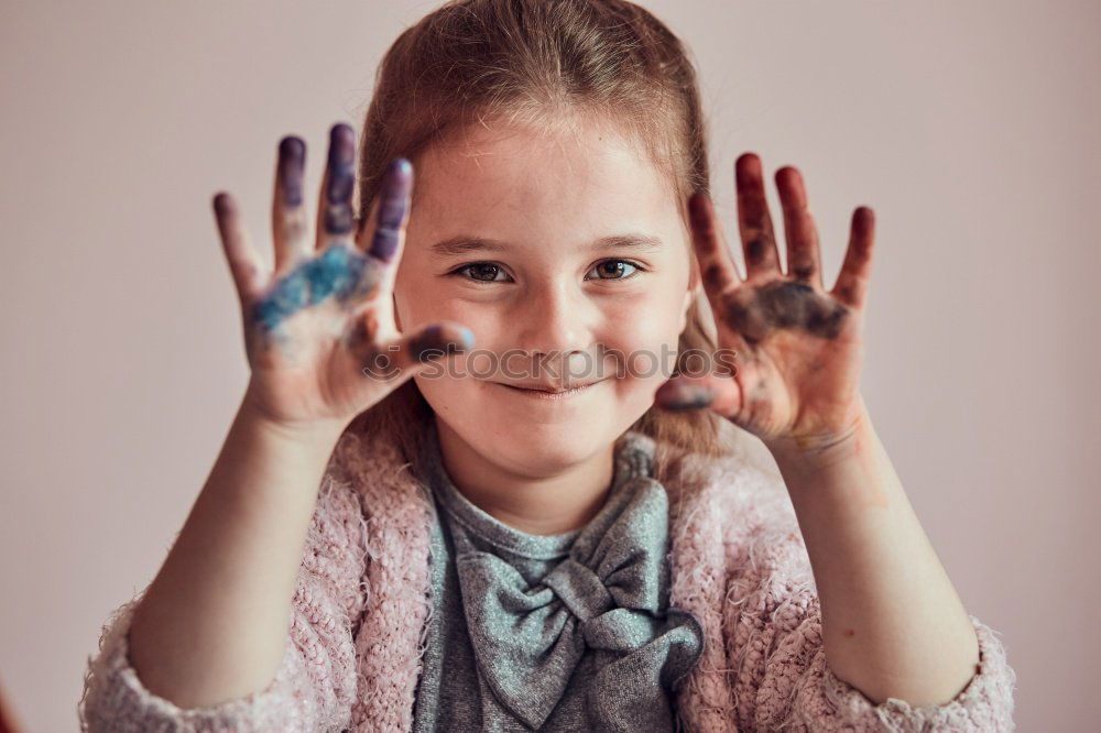 Similar – Image, Stock Photo Pupil posing in classroom