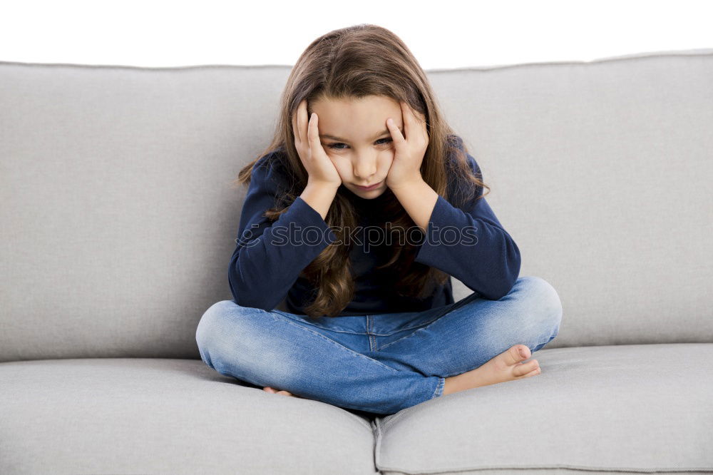 Similar – Image, Stock Photo grumble Armchair Feminine