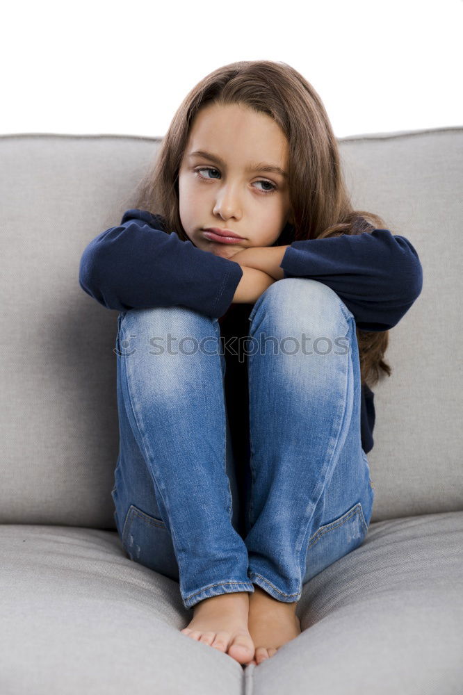 Similar – Image, Stock Photo beautiful young girl, child, 10 years, in garden house, daydreaming, thoughtful, holding her head in her hands,