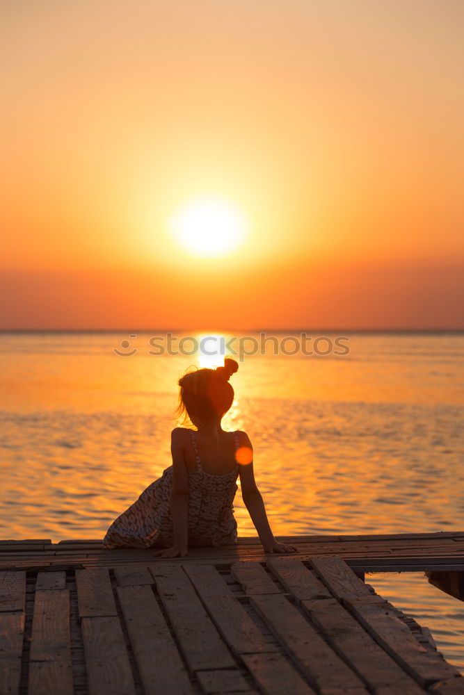 Similar – Image, Stock Photo Father and son playing on the beach at the sunset time.