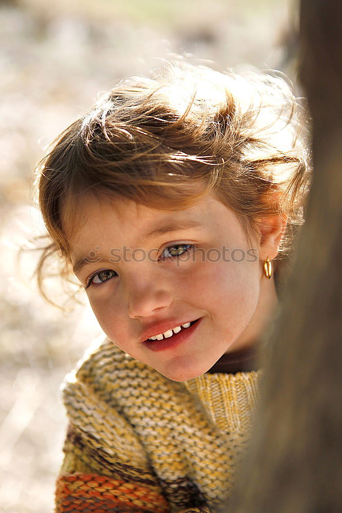 Similar – Image, Stock Photo hat face Child Girl