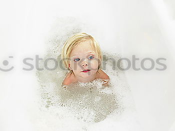 Similar – Image, Stock Photo baby playing and hiding with white curtains