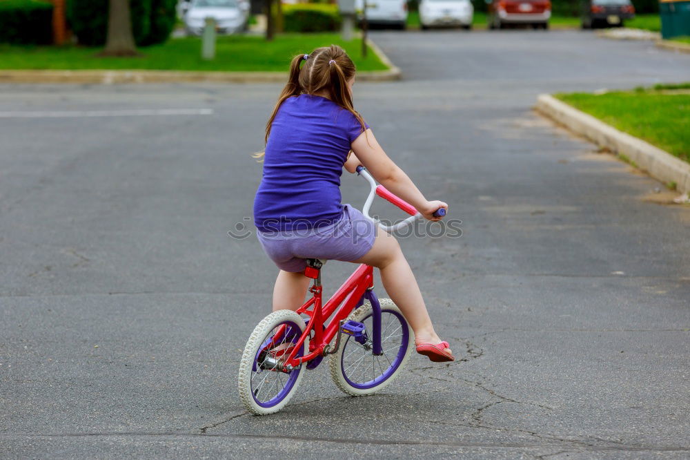 Similar – Junge fährt mit dem Fahrrad zur Rampe