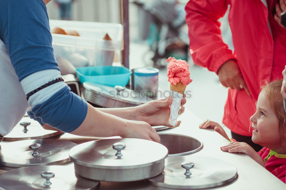 Little girl waiting for icecream