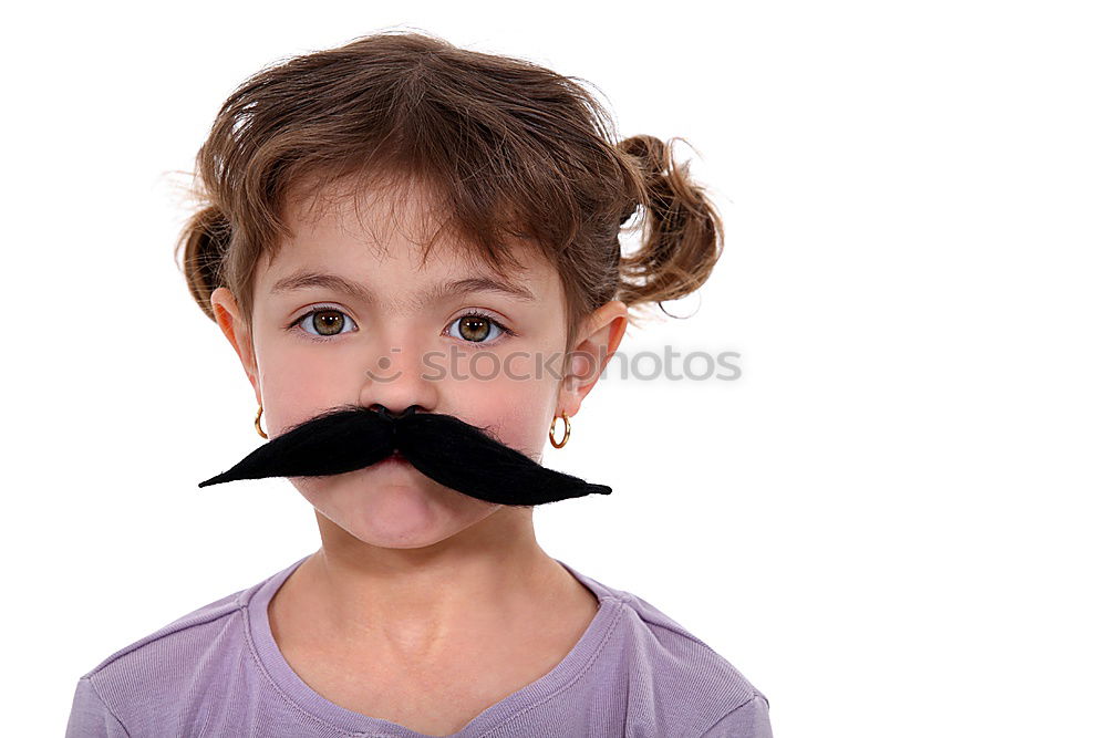 Similar – Funny boy with fake mustache