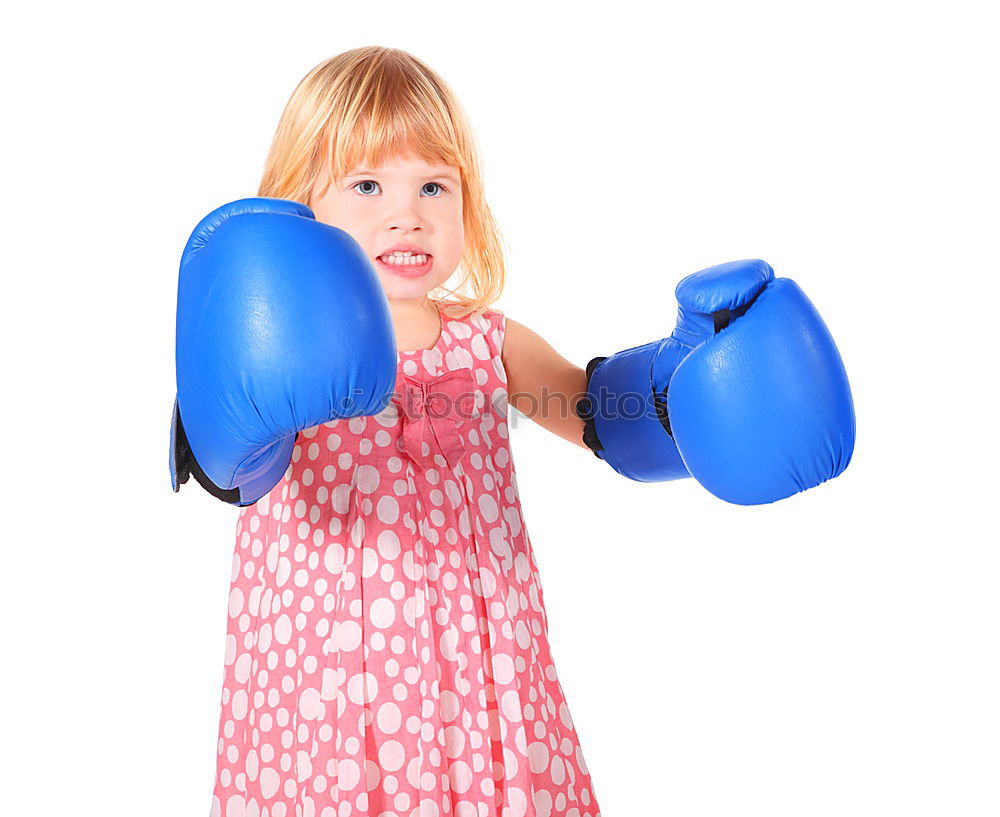 Similar – Image, Stock Photo Boxing Girl! Athletic