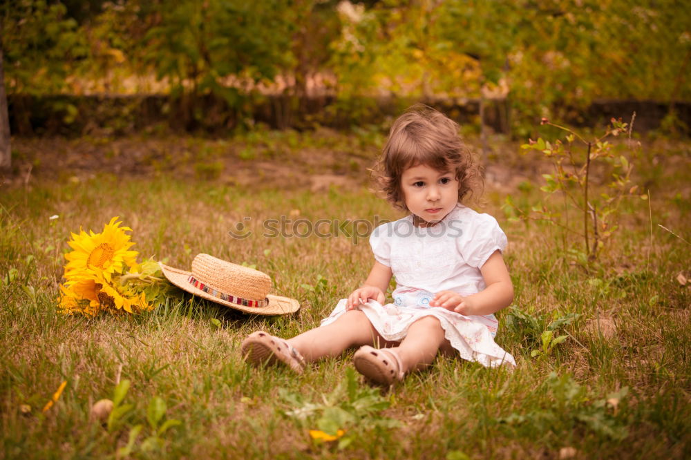 Similar – Image, Stock Photo A girl stands in the woods