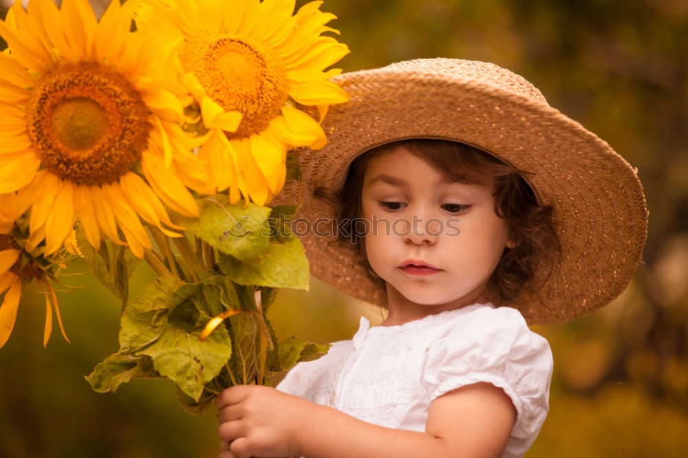 Similar – boy playing in sunflower field