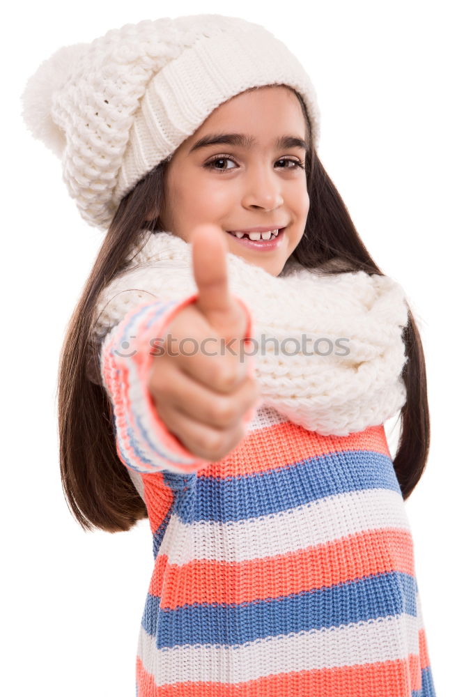 Similar – Image, Stock Photo Pretty little girl in the street