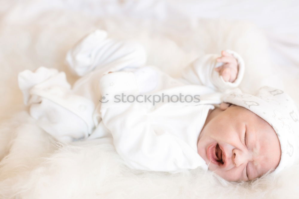 Similar – Portrait of a newborn baby sleeping