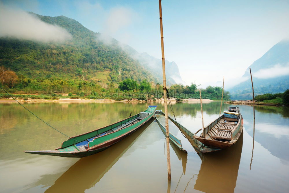 Similar – idylle am mekong Leben