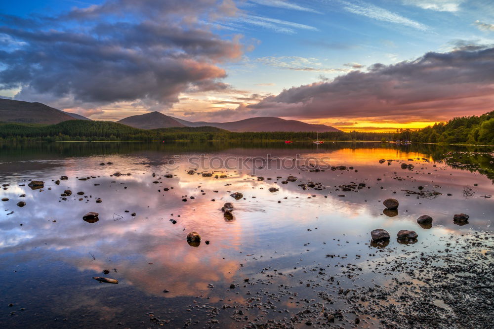 Similar – Image, Stock Photo View from Applecross Pass to Loch Kishorn in Scotland