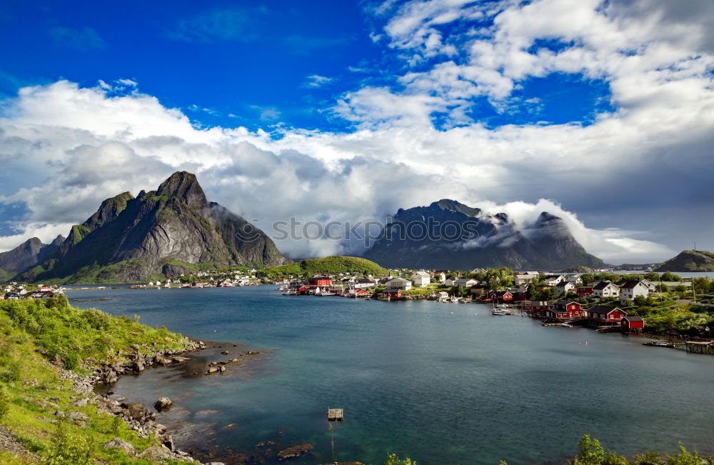 Image, Stock Photo the fishing village pure