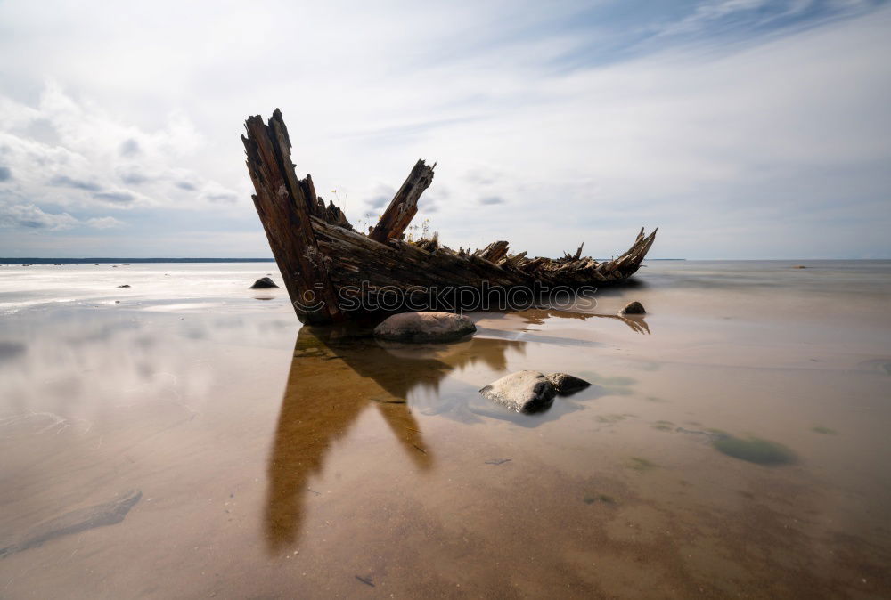 Similar – Gestrandet Sand Wolken