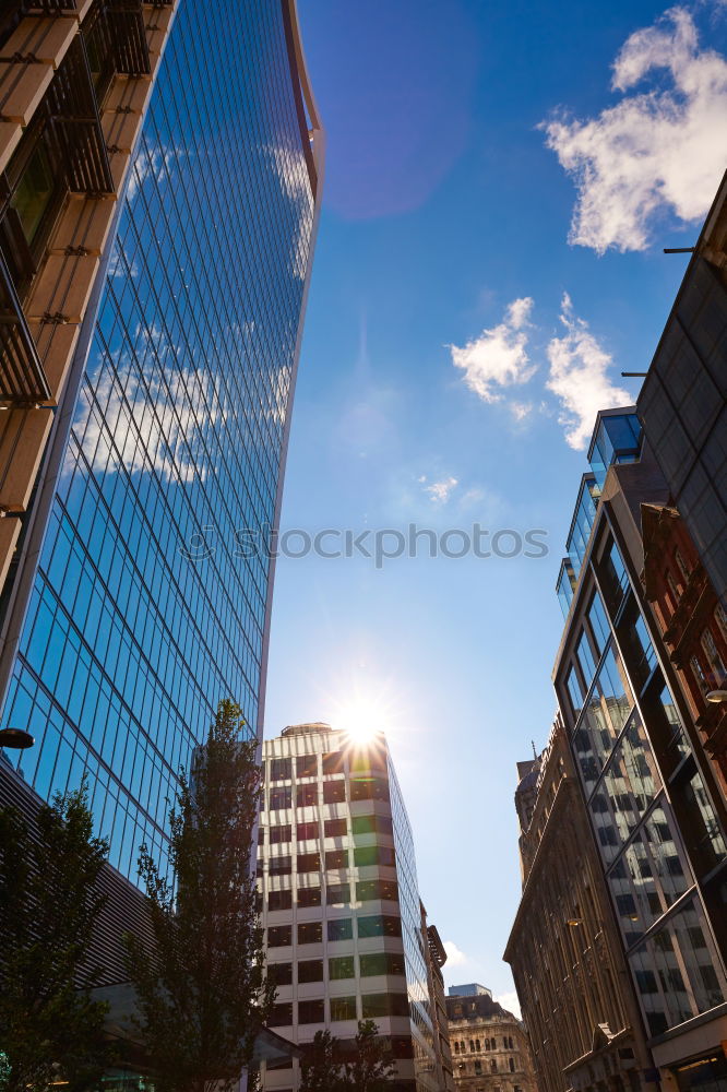 Similar – Image, Stock Photo Financial twilight hour, Frankfurt, Germany, 2016