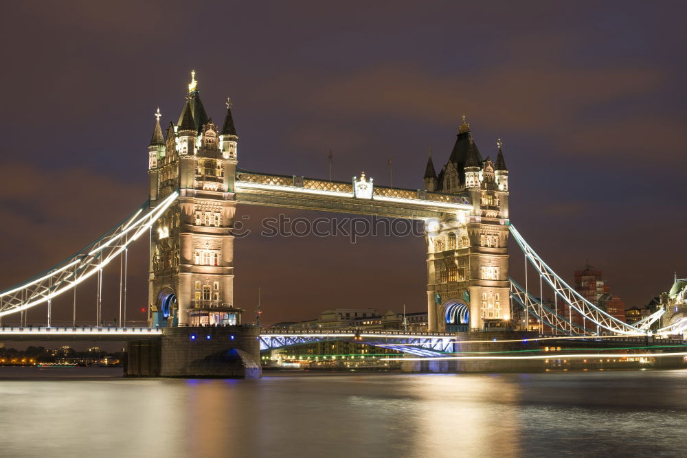 Similar – Moon over Tower Bridge