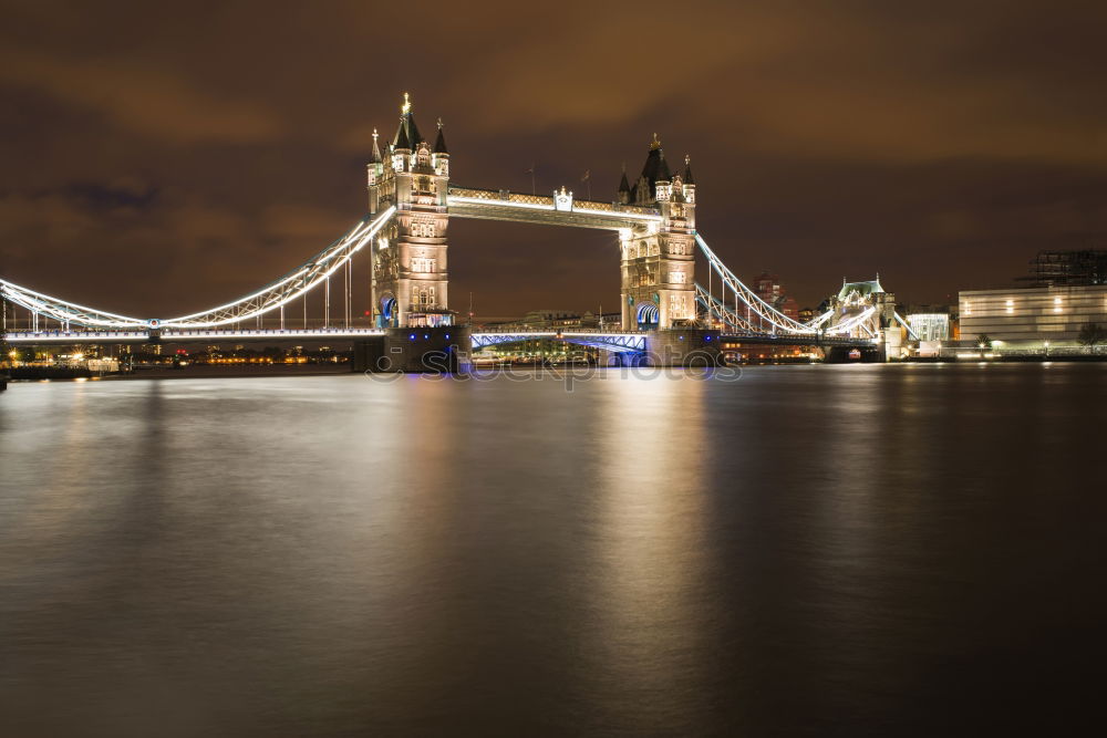 Similar – Moon over Tower Bridge